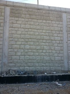 תבנית בדוגמת אבן חאמי בסידור שורות תחנת רכבת כרמיאל