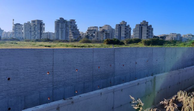 יציקה דגם ירושלים בכביש איילון